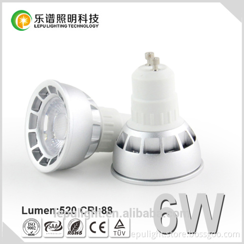 CCT 2000 to 2800k CCT gu5.3 gu10 6w led spotlight with indoor